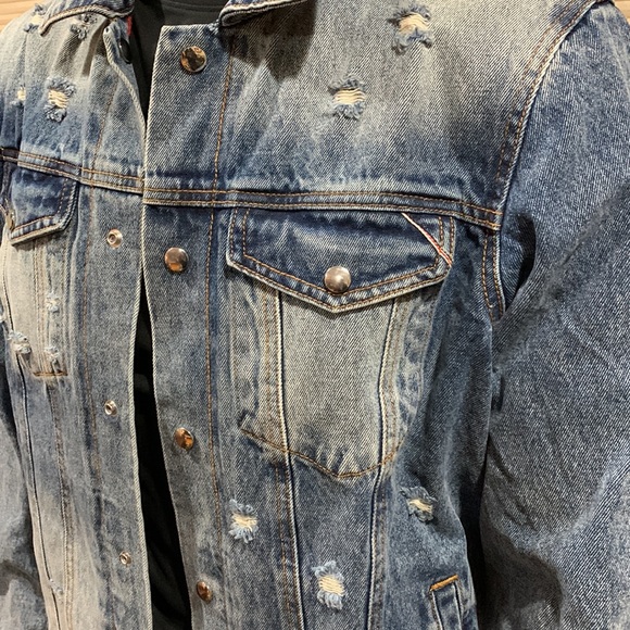 Cult of Individuality reversible tiger denim jeans jacket - Picture 4 of 16